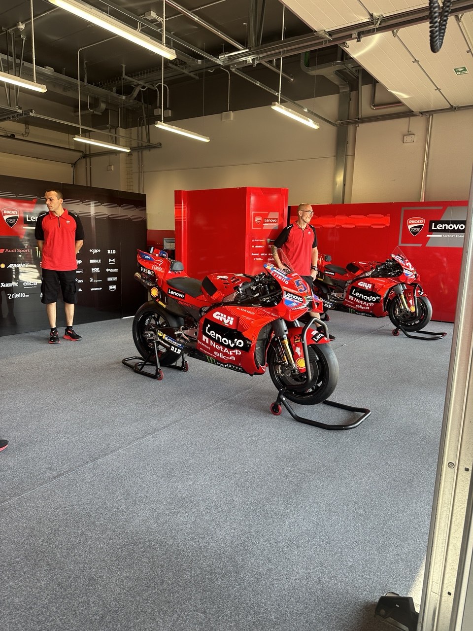 Moto Ducati in preparazione